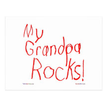 My Grandpa Rocks! Postcard