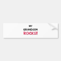 My Grandson Rocks Bumper Sticker