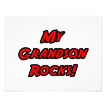 My Grandson Rocks Personalised Invites