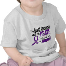 My Great Grandma Is An Angel Pancreatic Cancer T-shirts
