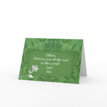 My Green Telegram Greeting Card