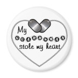 My Guardsman Stole My Heart Fridge Magnet