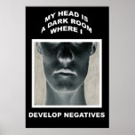 My head is a darkroom where I develop negatives