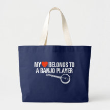 My Heart Banjo Player Tote Bag