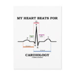 My Heart Beats For Cardiology (Sinus Rhythm) postcards