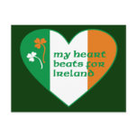 My heart beats for Ireland postcards