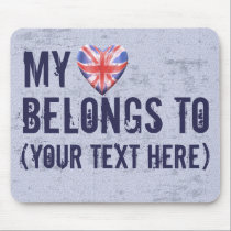 My Heart Belongs mousepads