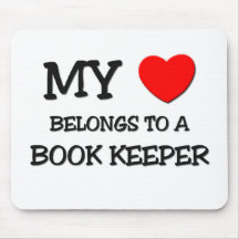My Heart Belongs To A BOOK KEEPER Mousemats