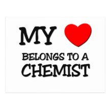 My Heart Belongs To A CHEMIST Postcard