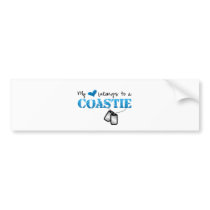My heart belongs to a Coastie Bumper Sticker