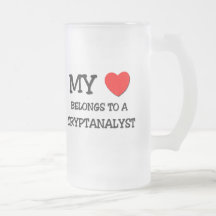 My Heart Belongs To A CRYPTANALYST Coffee Mug