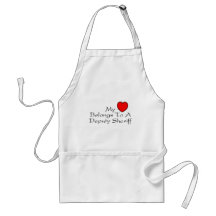 My Heart Belongs To A Deputy Sheriff Aprons