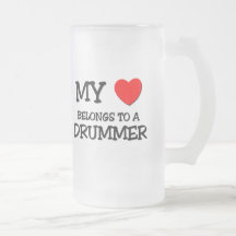My Heart Belongs To A DRUMMER Coffee Mugs