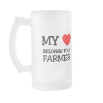 My Heart Belongs To A FARMER Coffee Mug