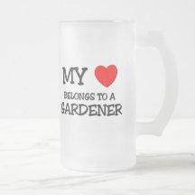 My Heart Belongs To A GARDENER Mugs
