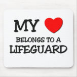 My Heart Belongs To A LIFEGUARD mousepads