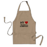 My Heart Belongs To A LOBBYIST aprons