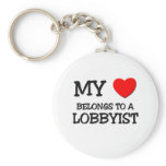 My Heart Belongs To A LOBBYIST keychains