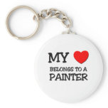 My Heart Belongs To A PAINTER keychains