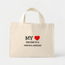 My Heart Belongs To A PERSONAL ASSISTANT Canvas Bag