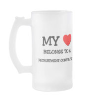My Heart Belongs To A RECRUITMENT CONSULTANT Coffee Mugs