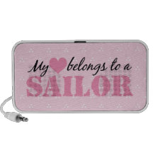 My Heart Belongs To A Sailor Travel Speakers