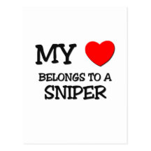 My Heart Belongs To A SNIPER Post Card