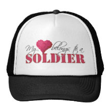 My Heart Belongs to A Soldier Hats