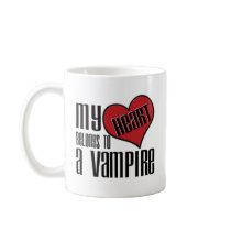 My Heart Belongs To A Vampire Coffee Mugs