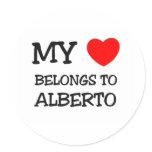 My Heart Belongs to Alberto stickers