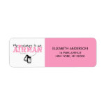 My heart belongs to an Airman Custom Return Address Labels