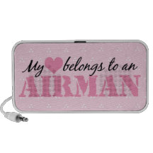 My Heart Belongs To An Airman Portable Speaker