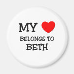 My Heart Belongs To BETH Fridge Magnet