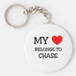 My Heart Belongs to Chase Key Chain