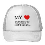 My Heart Belongs To CRYSTAL Mesh Hat