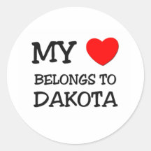 My Heart Belongs To DAKOTA Sticker