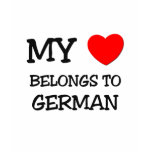 My Heart Belongs to German t-shirts