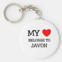 My Heart Belongs to Javon Keychains