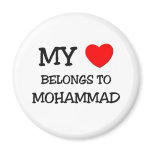 My Heart Belongs to Mohammad magnets