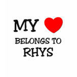 My Heart Belongs to Rhys t-shirts