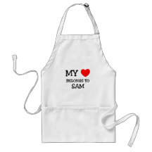 My Heart Belongs to Sam Apron