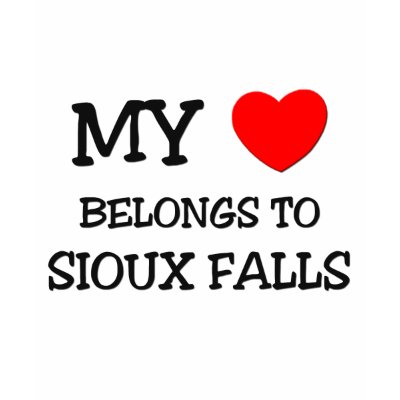 My heart belongs to SIOUX FALLS T Shirts by ilovemyshirt