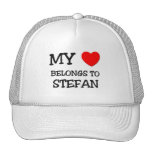 My Heart Belongs to Stefan Trucker Hats
