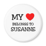 My Heart Belongs To SUSANNE magnets
