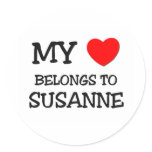 My Heart Belongs To SUSANNE stickers
