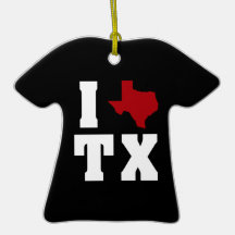 My heart belongs to Texas (sq) 2 Ornaments