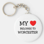 My heart belongs to WORCESTER Key Chain
