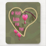MY HEART BLEEDS FOR YOU by SHARON SHARPE Mouse Mat
