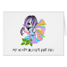 My Heart Bleeds For You Multi Greeting Cards