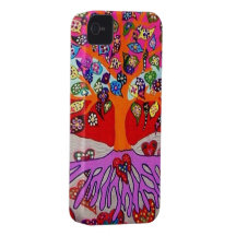 My Heart Flowers For You Tree Of Life iPhone 4 Covers